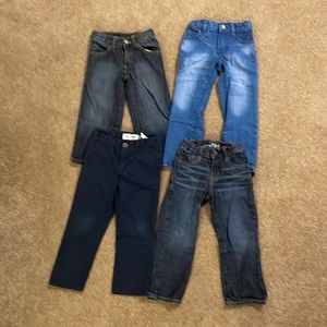 Like New - Four (4) Toddler Size 3T Pants - Blue